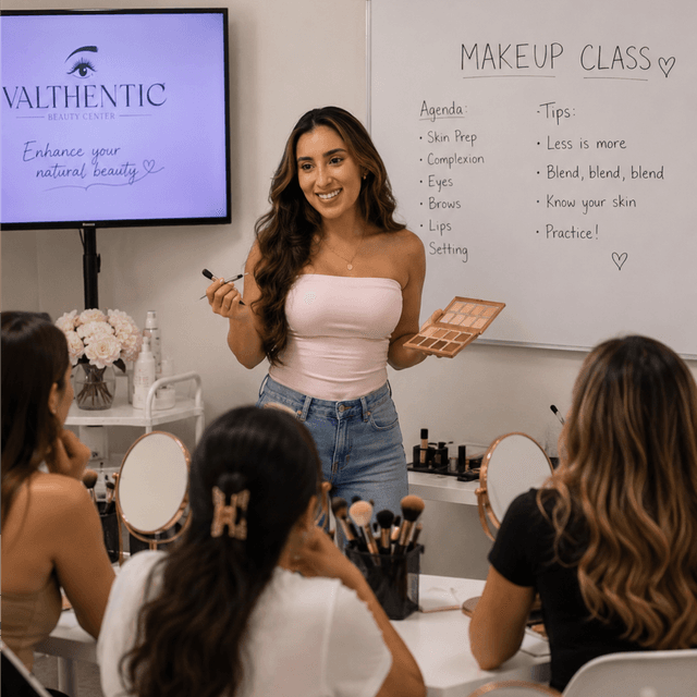 The Glam Trio Makeup Workshop at VALTHENTIC in Centreville, VA